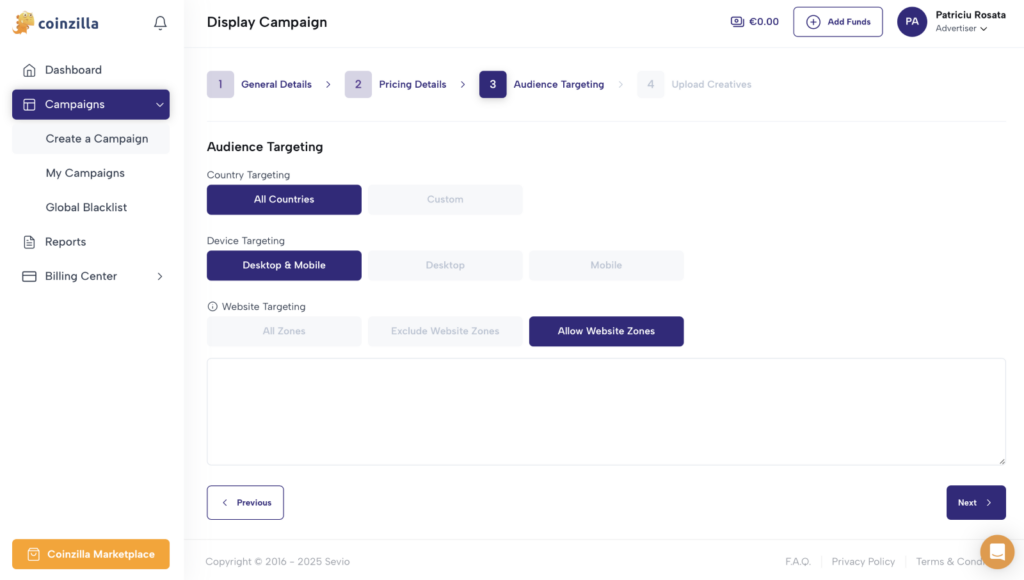 allow website zone